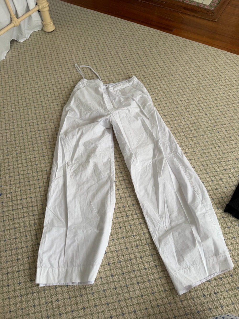 superdown White Wide-Leg Chinos